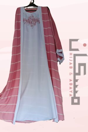 Pink Bloom Trending Open Abaya